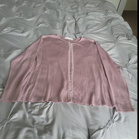 3/$15 Vtg CASUAL CORNER 2 pc Cardigan Sweater Set - Picture 5 of 6